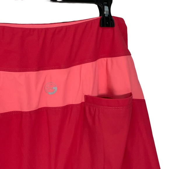 Foray Golf Women's 15.5”  FAUX WRAP Skort, Large, flamingo pink - Picture 8 of 9